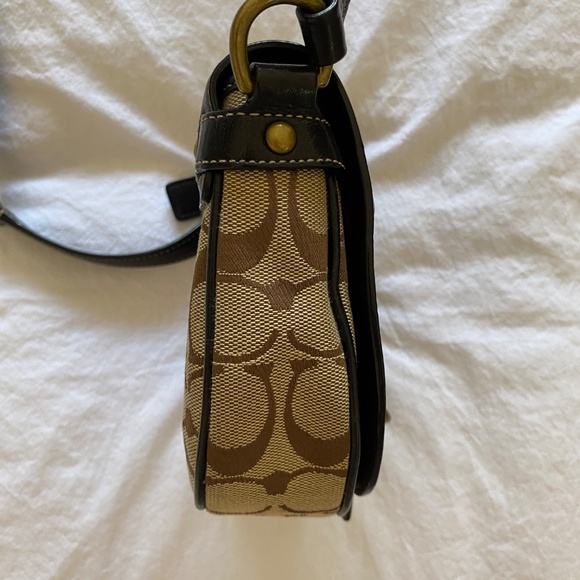 Coach Black and Tan Crossbody Bag - Picture 6 of 9